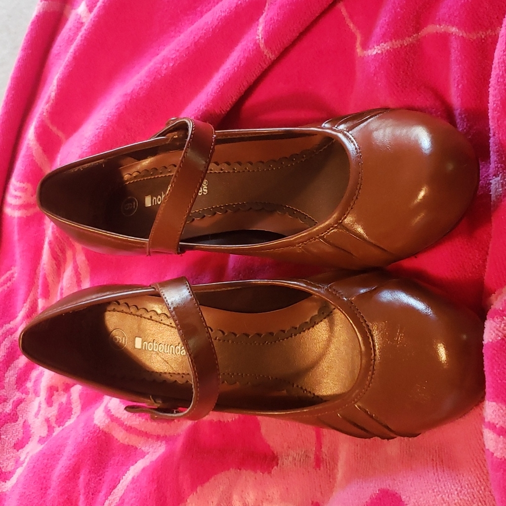 No Boundaries Caramel Brown Mary Jane 9